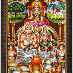 Sri Goddess Kubera Lakshmi Photo Frame for Pooja Room Religious Frame-0