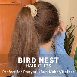 Krelin Set of 7 Bird Nest Bun Maker Circle Ponytail Holders image 3