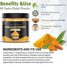 Desi Crew Set Of 2 Natural Amba Haldi Powder - 100 g Each image 2