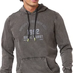 spykar Men Full Sleeve Printed Hooded Sweatshirt-picture-10
