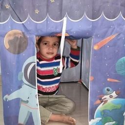 Kids Tent House with Planets & Rockets – Educational Play Tent-image-38