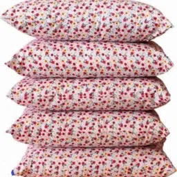 LUXURY Polyester Fibre Solid Sleeping Pillow Pack of 5-image-10