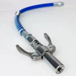 GGCS09 10000 PSI Grease Gun Coupler Quick Lock Release with 12 inch Hose Pipe Manual Sprayer-24