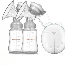 Double Breast Pumps, Safe Milk Storage Dual with USB and Lid for Breastfeeding - Electric-image-78