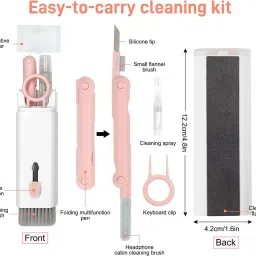 Rossella 7 In 1 Multifunction Electronic Cleaning Kit Density Brush for Computers, Laptops image 4