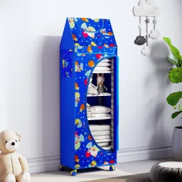 6 Shelves Unbreakable Material PP Collapsible Wardrobe-17