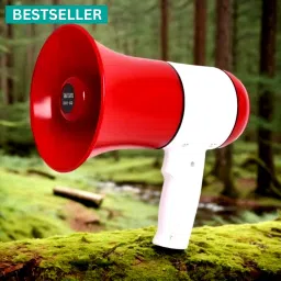 Handheld (Megaphone with Recorder) (Bhopu Talk Record Play) & Siren MusicDS100 Handheld (Megaphone with Recorder) Siren Music Loud Speaker for AnnouncingDS100 Outdoor, Indoor PA System-13