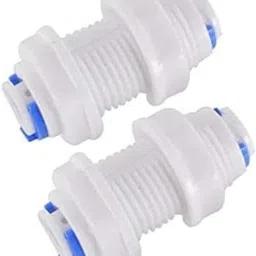 RO BULK HEAD Cabinet Body Connector 1/4" (inch) (In-Out) Suitable all RO Models Solid Filter Cartridge-20