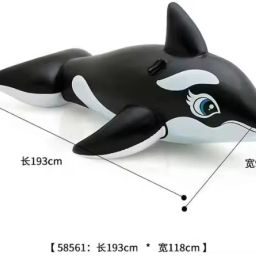 Original Inflatable Whale Ride On (IND *6549) Swimming Pool Float Tube Inflatable Pool Accessory-image-81