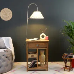 sapphire Natural Wood Floor Lamp With Shade Bulb Included E-27-picture-33