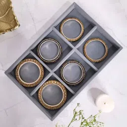la trove Grey 6 Slot Bangle Organiser Jewellery Tray-picture-15