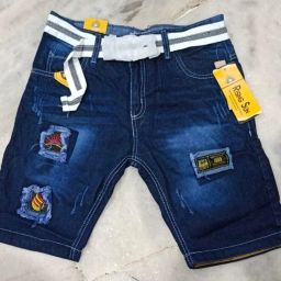 Embellished Men Denim Blue Denim Shorts-image-108