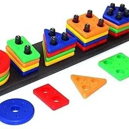 Angle Geometric Plastic Blocks, Sorting & Stacking Toys for Toddlers and Kids-3