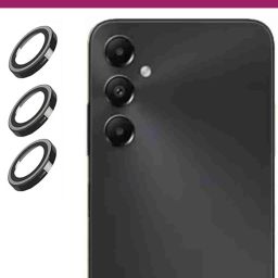 ZYXO Back Camera Lens Ring Guard Protector for Samsung Galaxy A05s [Black Metal Alloy Camera Ring with 9H Glass] Set of 1-image-7