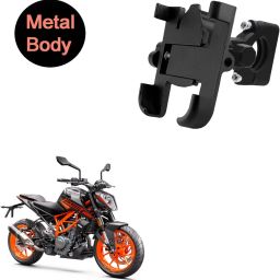 360 Degree Metal Body Universal Mobile Holder for KTM Duke 250 Bike Mobile Holder-image-38