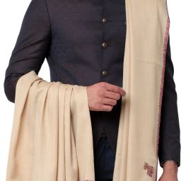 WEAVERS VILLA Pashmina, Wool Embroidered Men Shawl-image-27