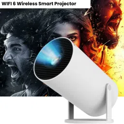 SACRO Smart Projector for Home 4K Support Rotabable Design withApp Netflix,YouTubeZ349 (4500 lm / 1 Speaker / Wireless / Remote Controller) Portable Projector-24