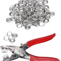 Premium Snap Buttons with Fastener Pliers Press Tool Kit Perfect for DIY Crafts Metal Buttons-picture-27