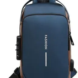 Blue, Brown Men & Women Shoulder Bag Anti-theft Sling Bag Business Men Bag Chest Crossbody bags with USB-image-44