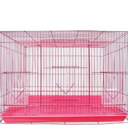 1.5 Feet Pink Color Birds Cage for Budgies, Love Birds, Cocktails & All Bird Cage-13