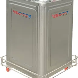 Oil Container Trolley Oil Can Moving Stand Dabba Trolley Tin Box Trolley Stainless Steel Kitchen Trolley-15