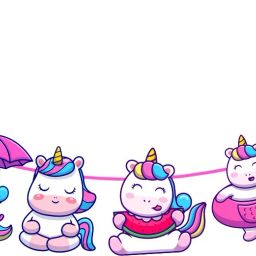 Unicorn Theme Character Bunting Banner Set of 1Pc - Character Banner for Happy Birthday Party Decorations Banner-image-69