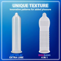 nottyboy 4 in 1 Dotted, Ribbed, Snug Fit, Over Time & Extra Safe Condom image 2