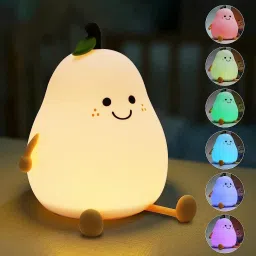 Night Lamp For Kids,Silicone Cute Little PEAR NIGHT LIGHT LED Table Lamp Night Lamp-picture-7