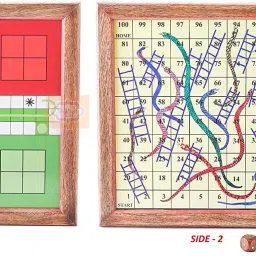 Wooden Classic 2 in 1 Magnetic Ludo Snakes and Ladders Set Travel Board Game Party & Fun Board Game-15