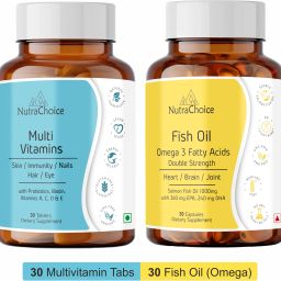 Multivitamin & Omega 3 Fish Oil 1000mg Combo (30N Tabs + 30N Caps)-11