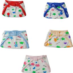 new born Baby's Cotton Cloth Diapers / Langot / nappy U Shaped Washable and Reusable Nappies (Multicolour ,0-6 Months) Pack of 5-picture-31
