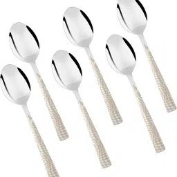 Lush Stainless Steel Teaspoon set of 6 for tea and coffee Stainless Steel Cutlery Set-image-45