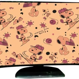 Wacky Computer Cover Full Set for 22 inch Computer Monitor, Keybord (8*18 Inch) and CPU (7.5*18*16 Inch)- CC-22-IN-ORG-DOG_P1 image 2