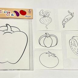 Vegetables Design Kids Coloring Sheets A5 Size Pack of 8-image-37
