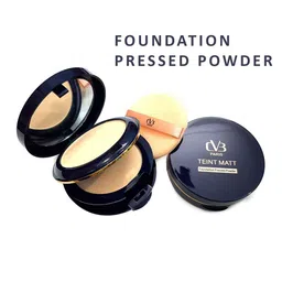 CVB Teint Matt Foundation Pressed Powder - White Ivory image 3