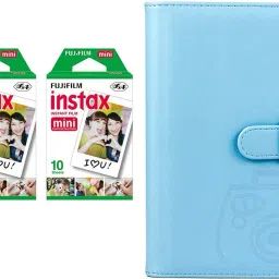 FUJIFILM Instax Mini 10x2 Sheets Instant Film with Sky Blue Album 96 Sheets Film Roll-image-79