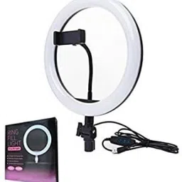 BNK 10" Portable LED Ring Light with 3 Color Modes Dimmable Lighting Ring Flash-18