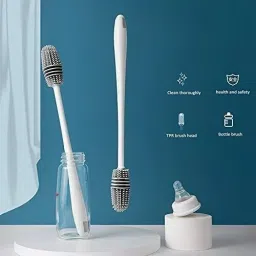 Silicon Brush for Water Bottles Flask Long Handle Bottle Cleaning Brush-image-8
