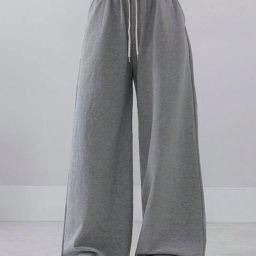 Women Solid Grey Track Pants-image-8