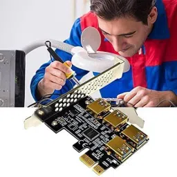 Etzin NVIDIA PCIe x1 to 4 USB Hub PCI-Expres(EPL-750PC) DDR2 1 GB NVIDIA Chipset 6 bit 60 MHz Graphics Card image 4