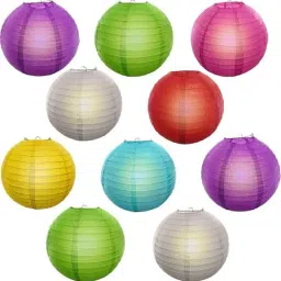 yutiriti Multicolor paper hanging lamp Lantern_LNT1 Multicolor Paper Hanging Lantern image 3