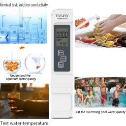 blapoxe RO Service Tds & EC Meter + Temperature Display Water Purity Tester with Leather Carry Case Digital TDS Meter Digital TDS Meter image 5