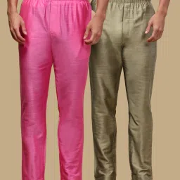 Pack of 2 Mens Solid Viscose blend Pyjama with adjustable waistband and Side Pockets Men Pyjama-image-48