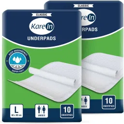 Mattey Underpads, Large 60x90 Cm, Super Absorb, Leak Proof, Pack of 2, 20 Count Adult Diapers - L-image-64