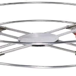 LPG Cylinder Stand Gas Stand with Wheel |Gas Cylinder Trolley with 4 Wheels K1 Stainless Steel Kitchen Trolley-image-19