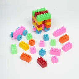 Building Block Set for Kids – 45 Colourful Pieces-9