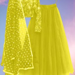Self Design Semi Stitched Lehenga Choli-image-0