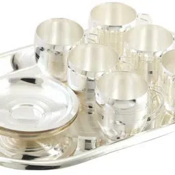 TRAY 6 CUP 6 SOUCER Tray, Cup, Plate Serving Set-15