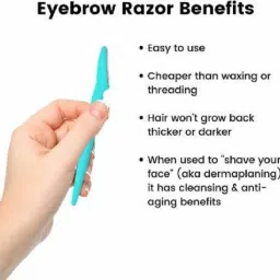 Zhunmun Eyebrow, Neck, Face, Upper Lips as well as Unnecessary Hairs Elsewhere Shaping Trimmer Shaper Shaver Disposable Razor Tool (Pack of 3) Strips (Pack of 2) Trimmer 30 minRuntime 4 Length Settings image 3