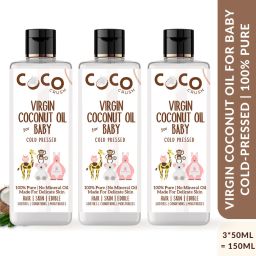 Virgin Coconut Oil for Baby Massage | Cold Pressed & Pure | Body, Hair | 3*50ml-image-77